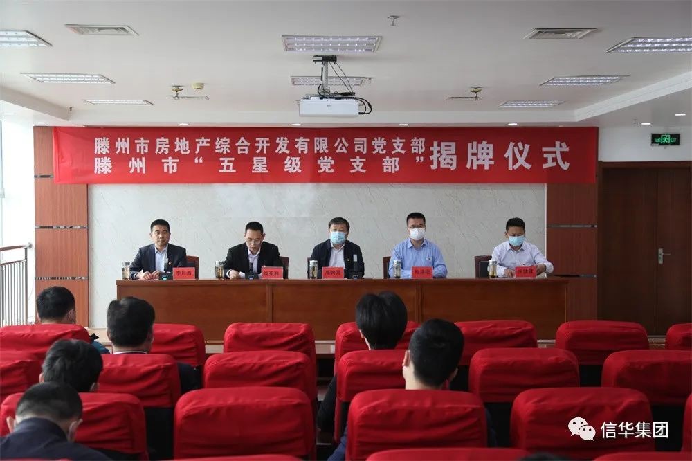 信華集團綜合開發公司舉辦“五星級”黨支部揭牌儀式